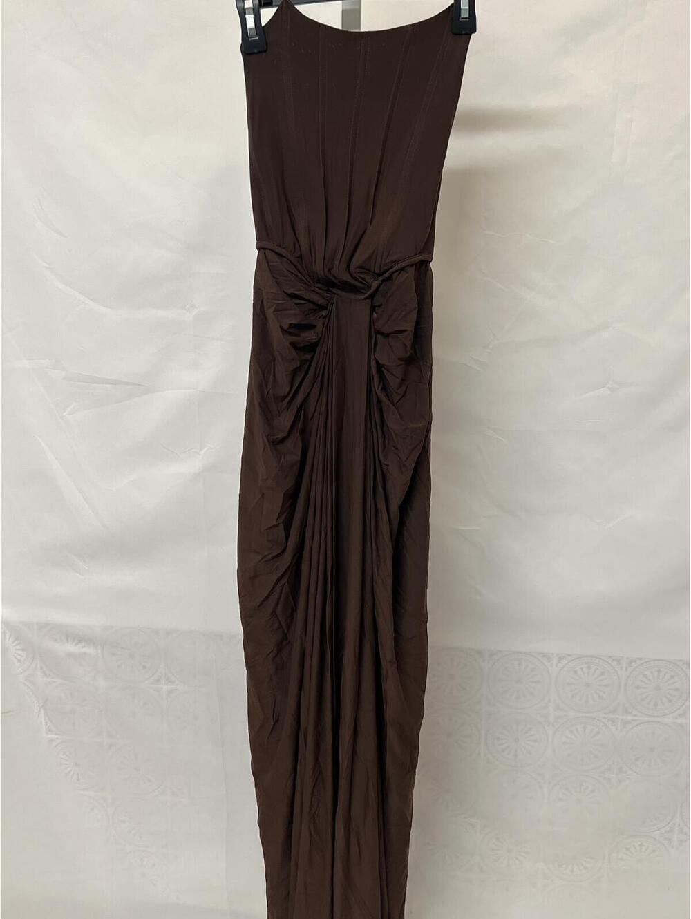 Deme by Gabriella Pearl Gown in Dark Brown - Picture 6 of 9